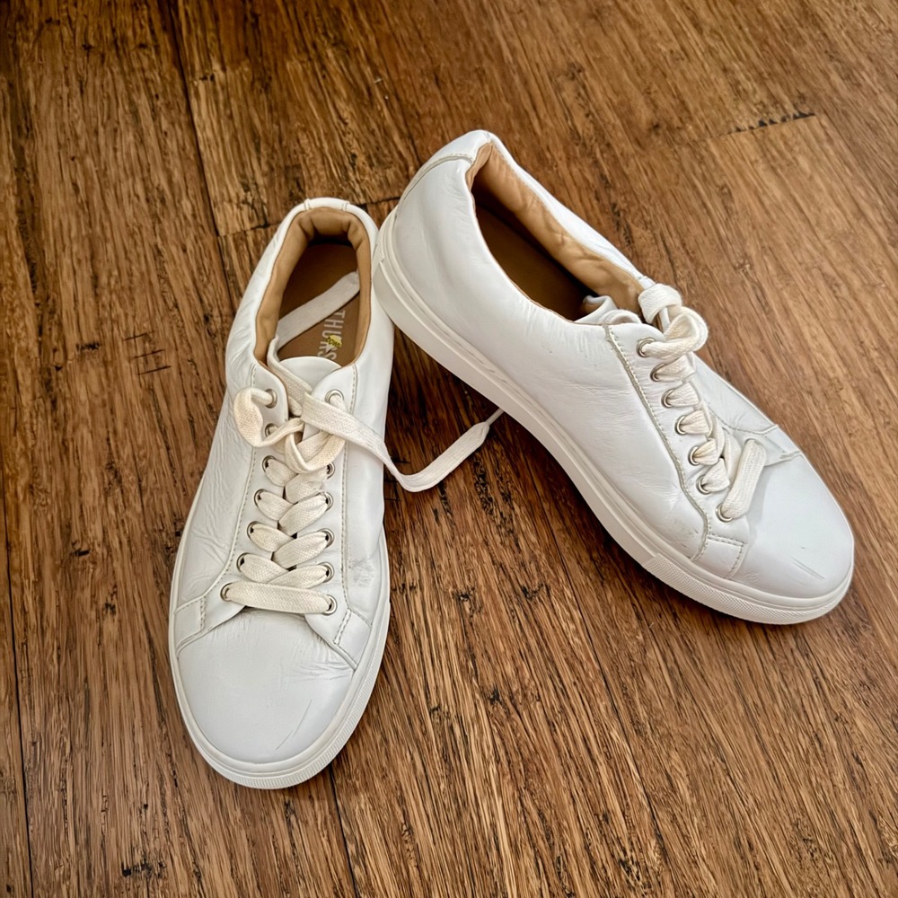 Thursday Boot Co Premier Low Top Sneakers White Leather Womens 9 Everyday